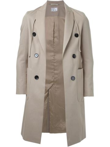 22/4 By Stephanie Hahn Contrast Button Double Breasted Coat