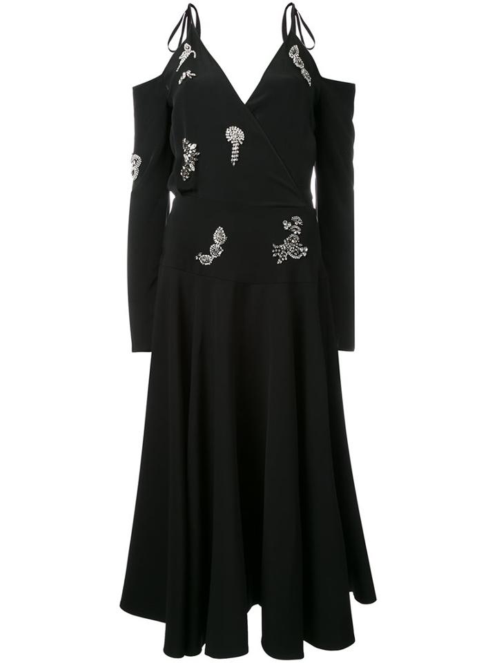 Preen By Thornton Bregazzi 'florentine' Dress, Women's, Size: Medium, Black, Silk/elastodiene/viscose
