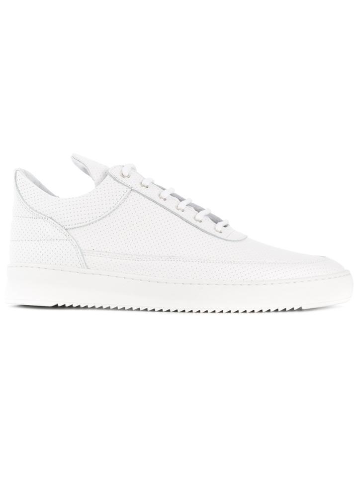 Filling Pieces Perforated Detail Low-top Sneakers - White