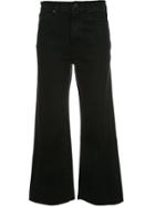 Slvrlake Cropped Wide-leg Jeans - Black