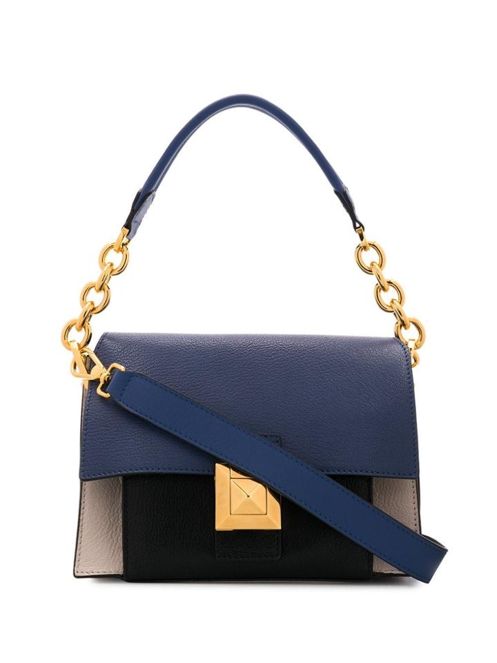 Furla Foldover Top Tote - Blue