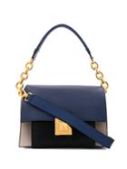 Furla Foldover Top Tote - Blue