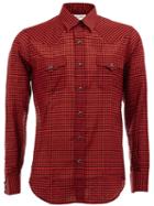 Saint Laurent Checked Pattern Shirt, Men's, Size: Large, Black, Silk/cotton