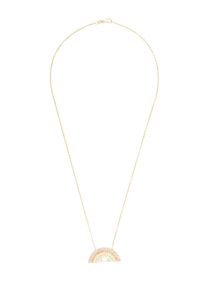 Andrea Fohrman 18kt Yellow Gold Medium Rainbow Sapphire Necklace