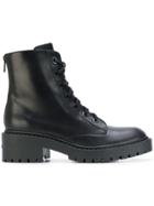 Kenzo Lace-up Combat Boots - Black