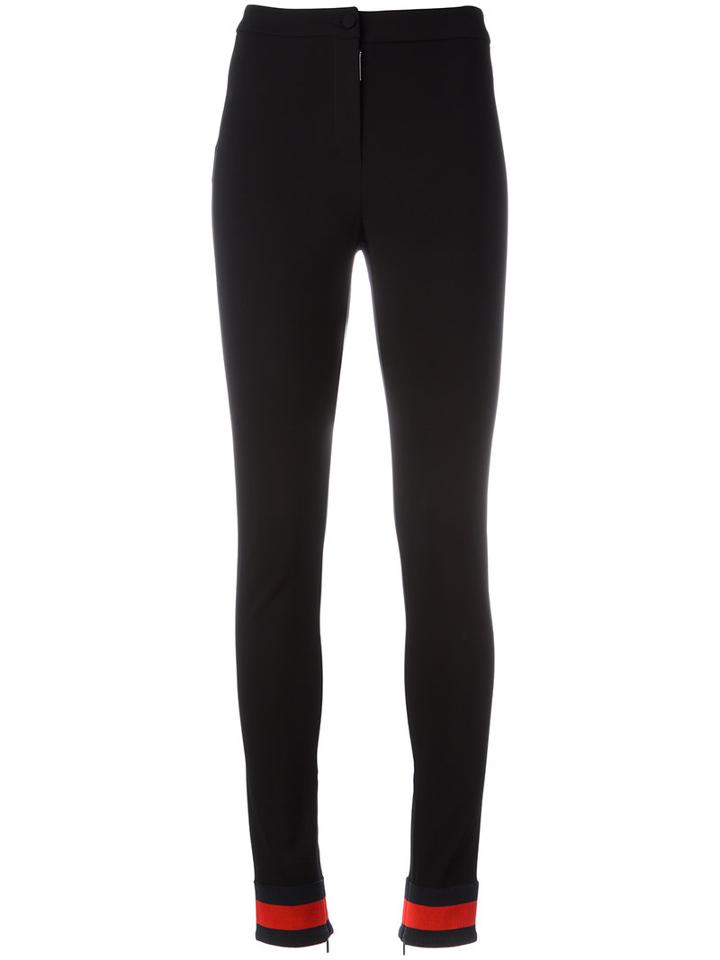 Gucci - Web Trim Trousers - Women - Spandex/elastane/viscose - S, Black, Spandex/elastane/viscose