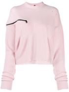 Unravel Project Loose Fit Jumper - Pink