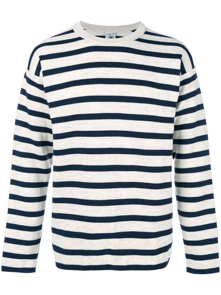 S.n.s. Herning Striped Sweater - Nude & Neutrals