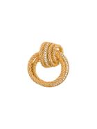 Christian Dior Vintage Knot Brooch - Gold