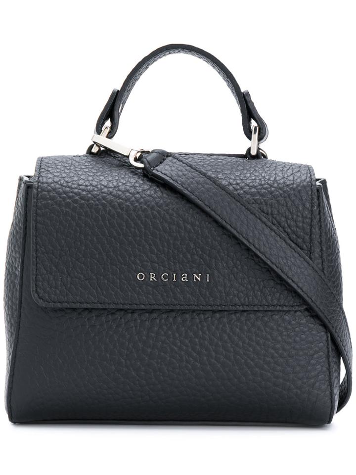 Orciani Logo Shoulder Bag - Black