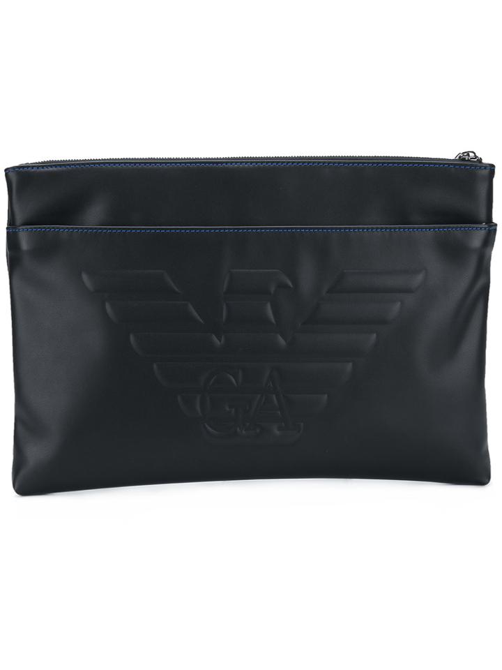 Emporio Armani Logo Pouch - Black