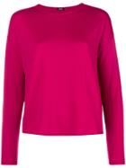Aspesi Boat Neck Knitted Top - Pink & Purple