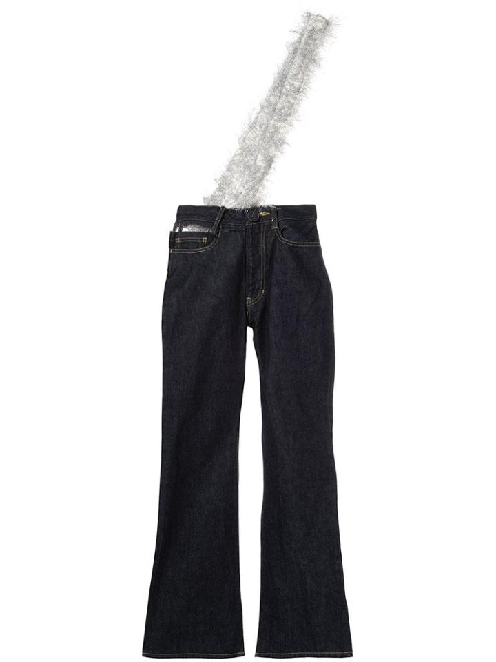 Facetasm After Party Flared Jeans - Blue