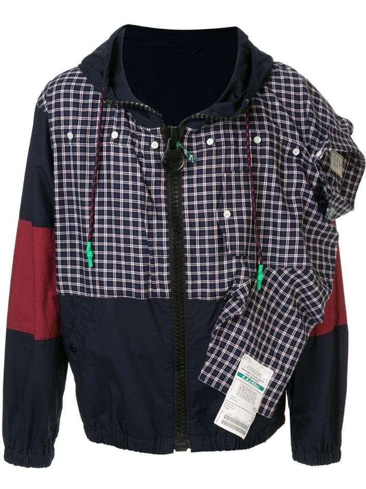 Maison Mihara Yasuhiro Deconstructed Hooded Jacket - Blue