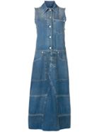 Mm6 Maison Margiela Denim Maxi Shirt Dress - Blue
