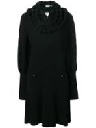 Chanel Vintage Cowl Neck Knitted Dress - Black