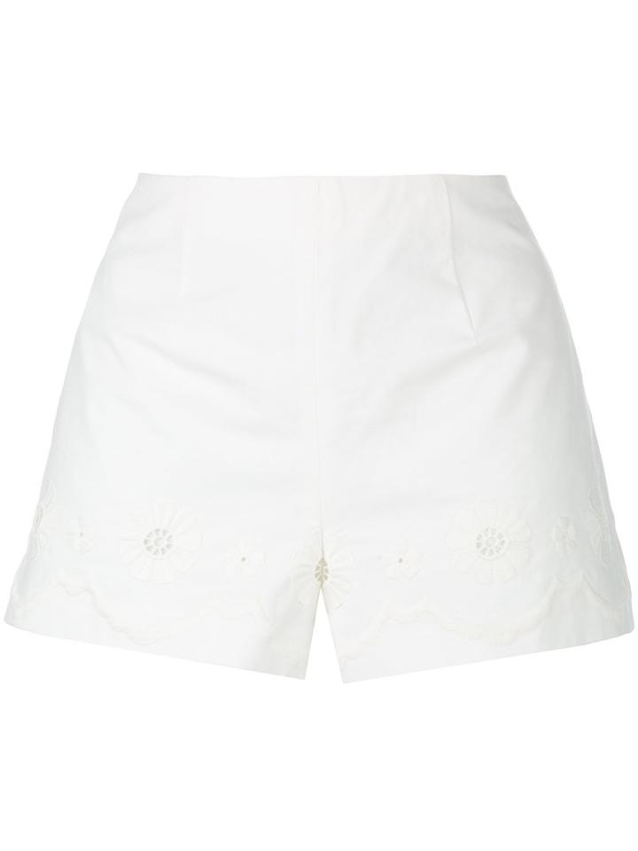 Red Valentino Sangello Shorts, Women's, Size: 40, White, Cotton