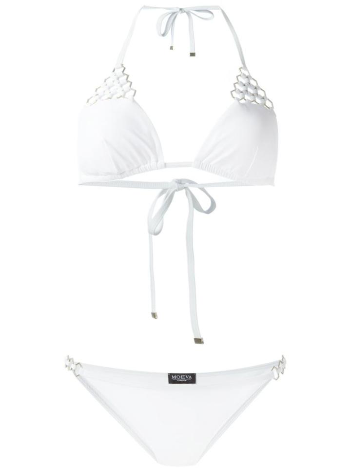 Moeva Carmen Bikini, Women's, Size: S, White, Polyamide/spandex/elastane
