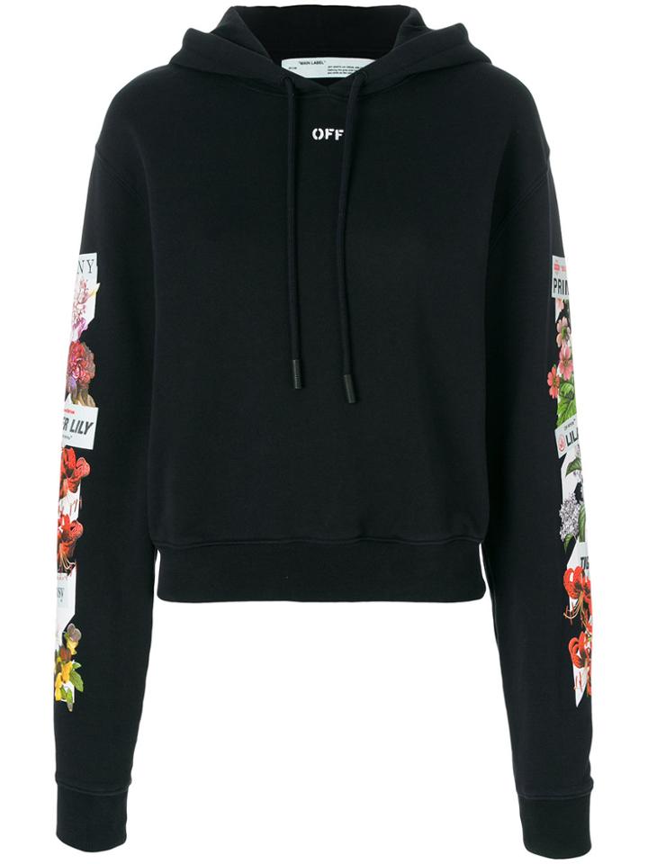 Off-white Flower Shop Hoodie - Black