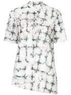 Mm6 Maison Margiela Floral Print Asymmetric Shirt - Grey