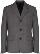 Prada Galles Tailored Tweed Blazer - Grey