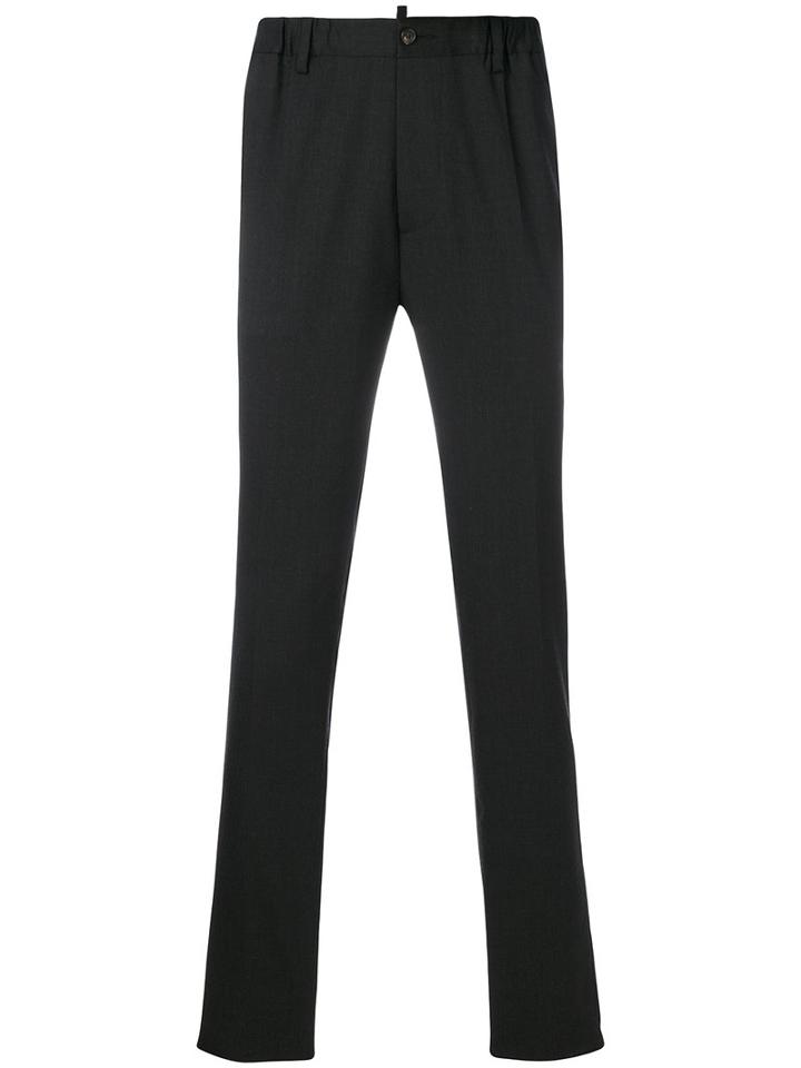 Dsquared2 - Regular Fit Trousers - Men - Polyester/spandex/elastane/virgin Wool - 50, Grey, Polyester/spandex/elastane/virgin Wool