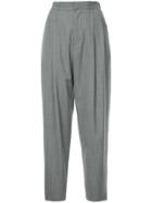 Astraet High-waist Fitted Trousers - Grey