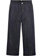 Mackintosh Dark Indigo Wide Leg Denim Jeans D-wp011 - Blue