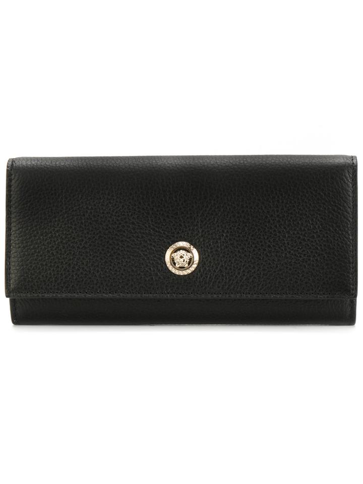 Versace Medusa Continental Wallet - Black