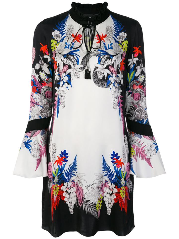Just Cavalli Floral Print Mini Dress - White