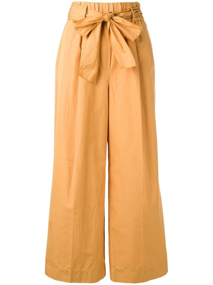Forte Forte Waist-tied Flared Trousers - Brown