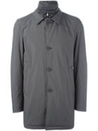 Herno Peaked Lapels Jacket, Men's, Size: 52, Grey, Polyester/polyamide/acrylic