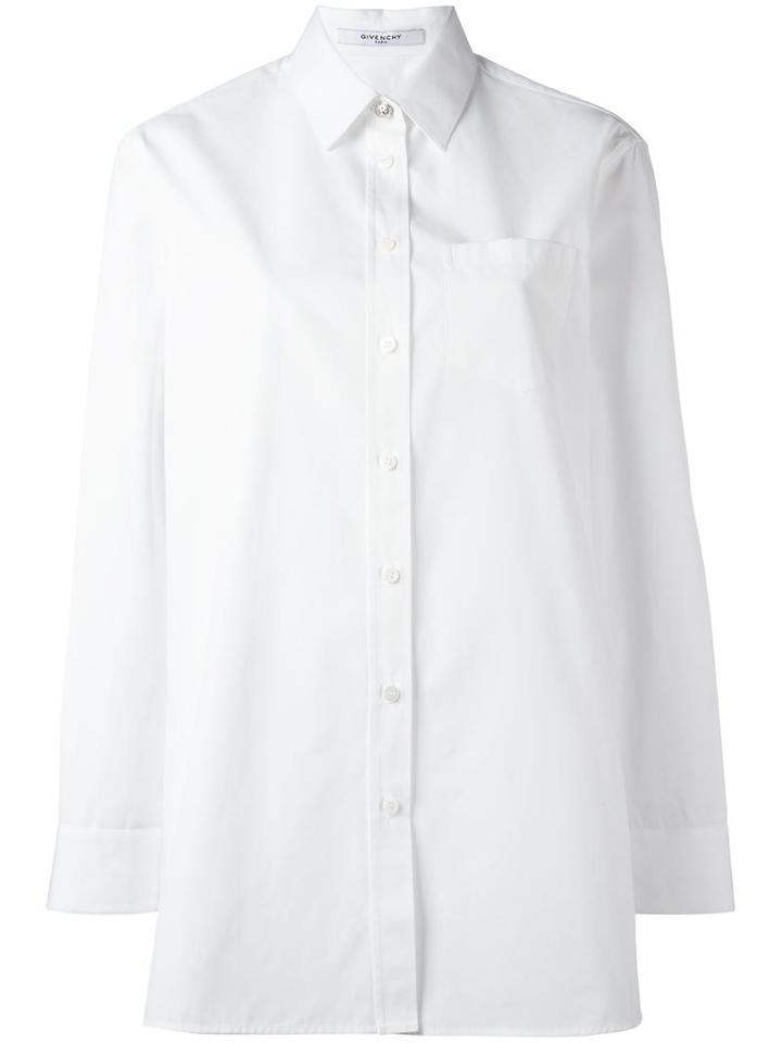 Givenchy Classic Long Sleeve Shirt, Women's, Size: 36, White, Cotton