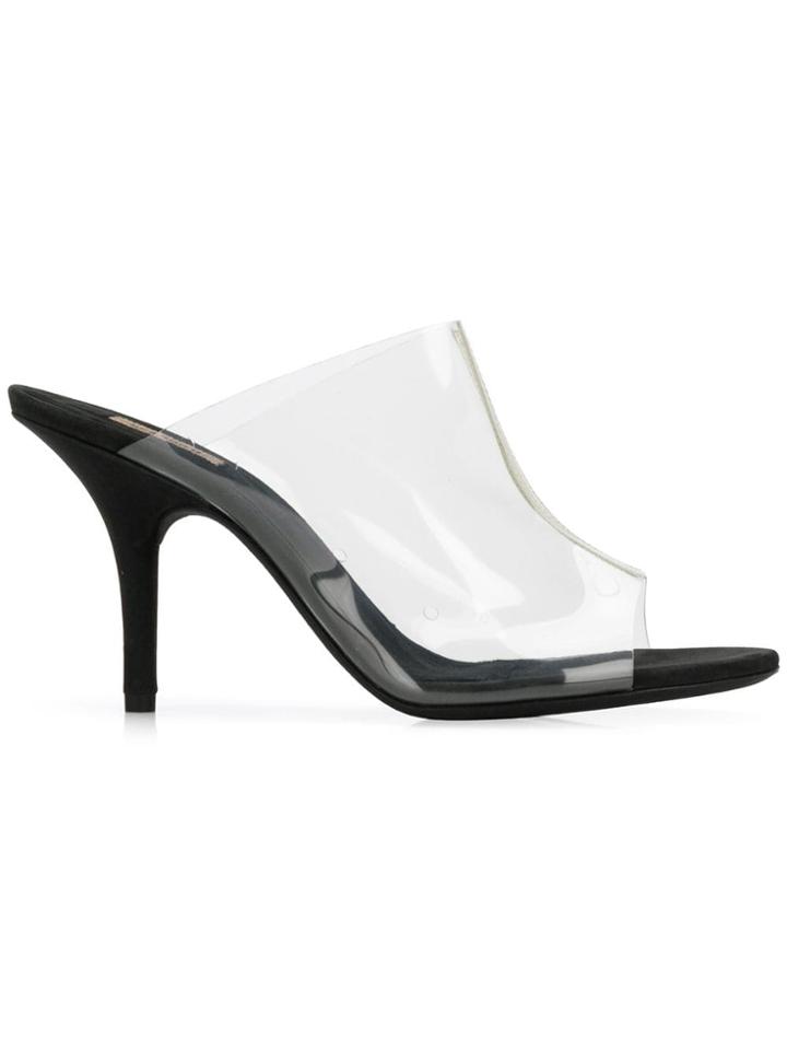 Yeezy Clear Front Panel Mules - White