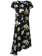 Marni Floral Print Dress, Women's, Size: 38, Black, Silk