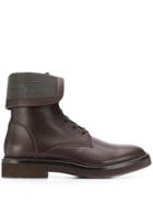 Brunello Cucinelli Foldover Ankle Boots - Brown