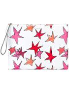 Lanvin Drawn Stars Clutch Bag, Women's, White