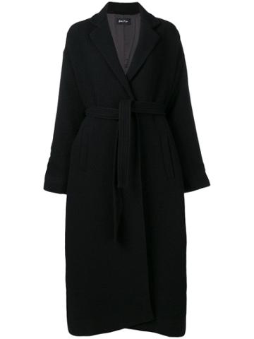 Andrea Ya'aqov Oversize Belted Coat - Black