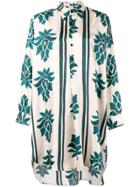 Alysi Floral Long-sleeve Blouse - White