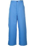 Sunnei Cropped Chinos - Blue