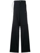 Lanvin High Waisted Cargo Trousers - Blue
