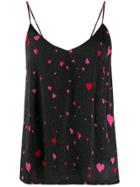 Racil Leopard Heart Print Vest - Black