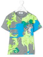 Young Versace - Medusa Print T-shirt - Kids - Cotton/spandex/elastane - 6 Yrs, Grey