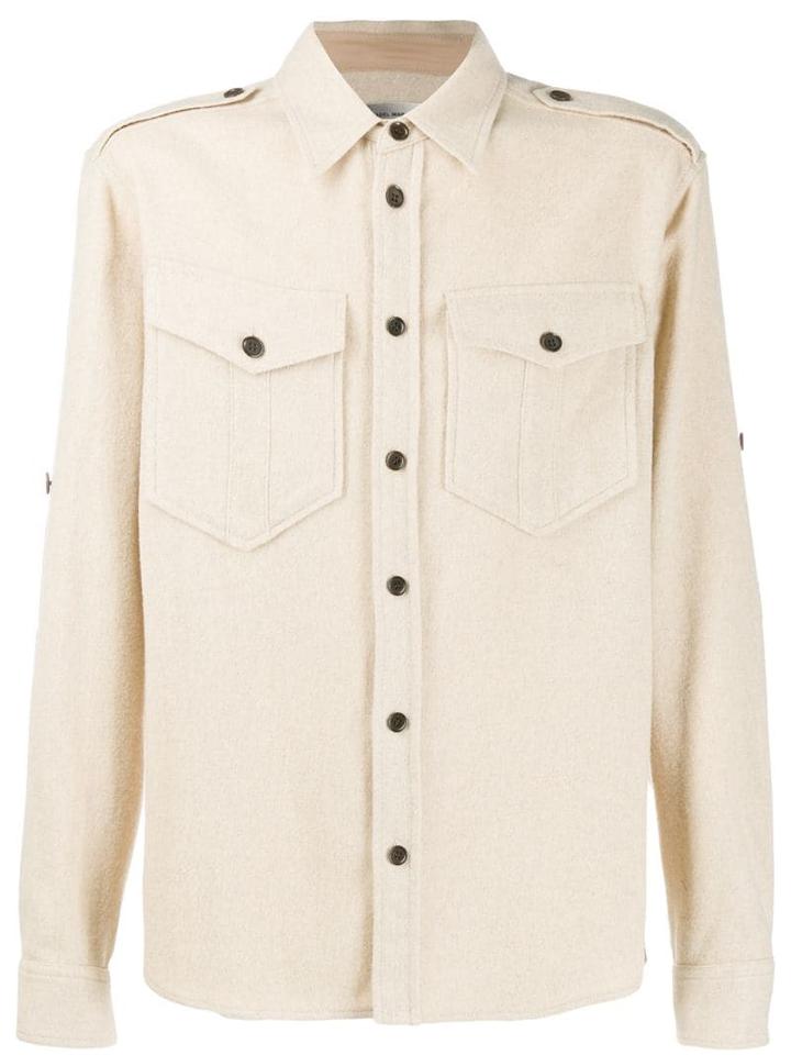 Isabel Marant Flap Chest Pockets Shirt - Neutrals