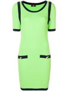 Fendi Vintage 1990's Fitted Ribbed Dress - Green