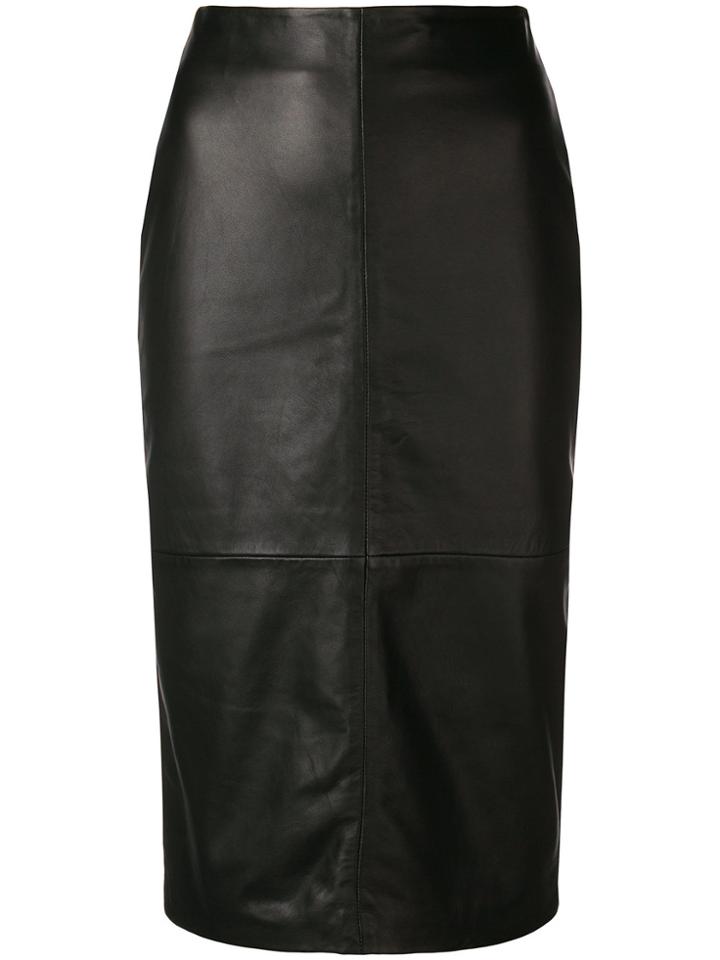 P.a.r.o.s.h. Midi Pencil Skirt - Black