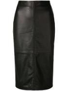 P.a.r.o.s.h. Midi Pencil Skirt - Black
