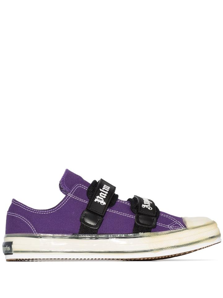 Palm Angels Vulcanized Touch-strap Sneakers - Purple