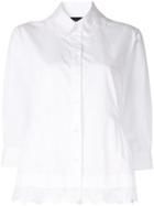 Simone Rocha Broderie Anglaise Trim Shirt - White