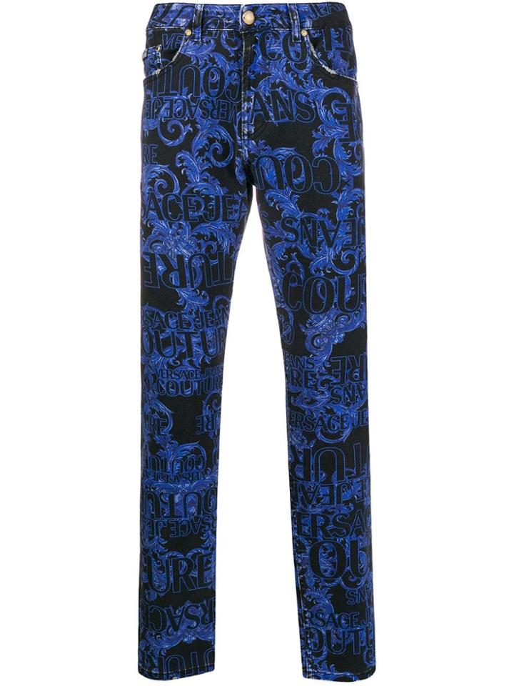 Versace Jeans Couture Logo Regular Jeans - Blue